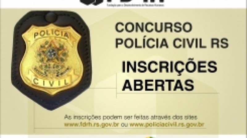 prova irá selecionar 350 Escrivães e 350 Inspetores, ambos de primeira classe