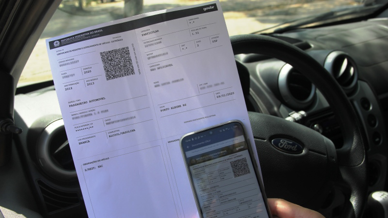 Além da versão imprimível, o CRLV-e também está disponível na forma digital