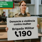 Card Twitter coronel Cristine Rasbold - campanha Rompa o Silêncio - Denúncia a violência contra a mulher