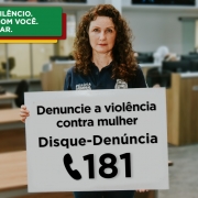 Card twitter perita criminal Heloísa Küser - campanha Rompa o Silêncio - Denúncia a violência contra a mulher