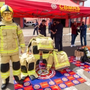 A fotografia apresenta os equipamentos entregues ao Corpo de Bombeiros Militar do Rio Grande do Sul.