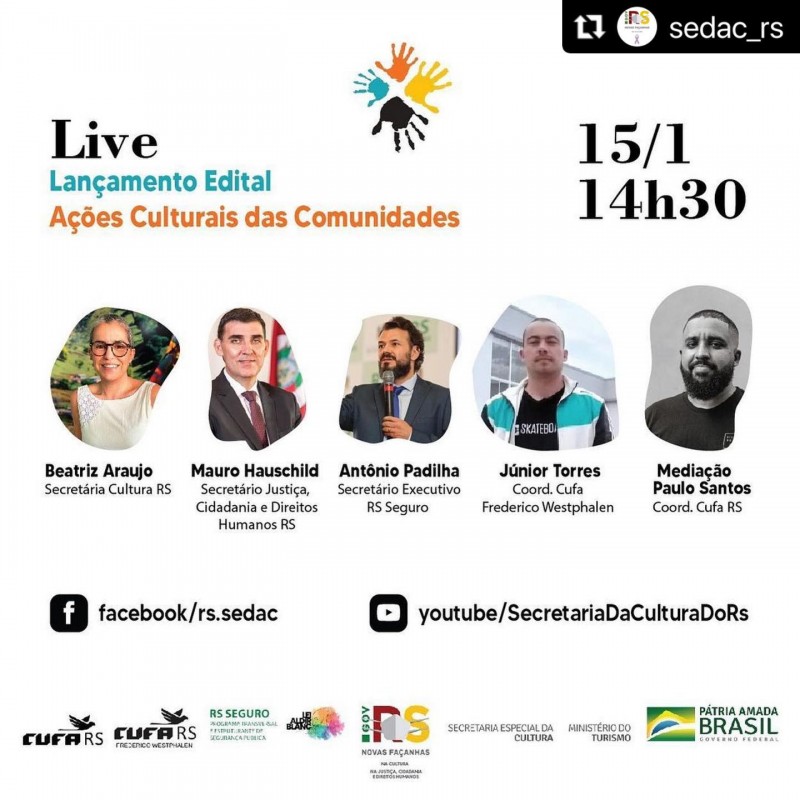 card com pequenas imagens dos participantes do evento