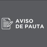A imagem mostra o aviso de pauta e o brasão do Governo do Estado do Rio Grande do Sul