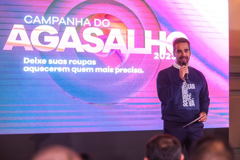Leite lançamanto campanha do agasalho 2023