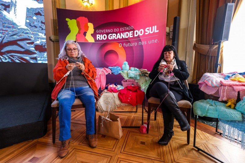 Tricô Solidário lançamanto campanha do agasalho 2023