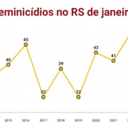 Vítimas de feminicídio no RS de janeiro a maio