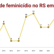 Vítimas de feminicídio no RS em maio