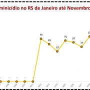 Vítimas de Feminicídio no RS de Janeiro até Novembro