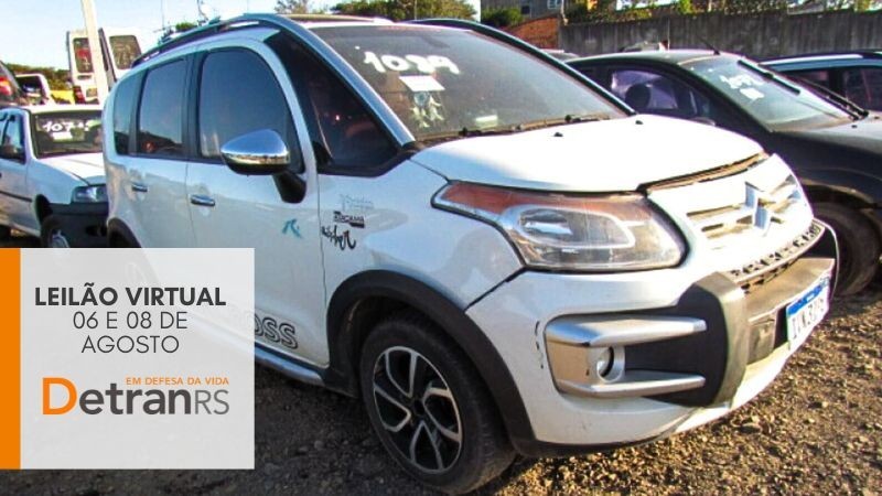 A foto mostra o carro de leião