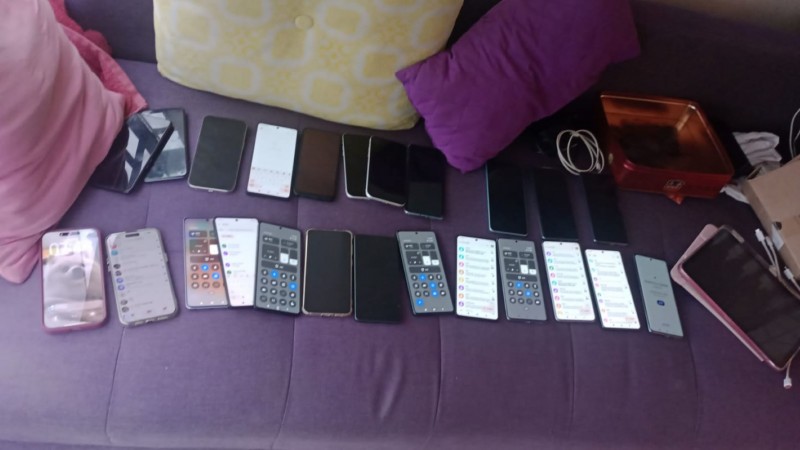 Celulares apreendidos