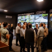Na imagem a inaugura&ccedil;&atilde;o do Copom Vale do Taquari