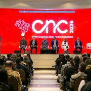 Imagem da mesa de abertura do Congresso